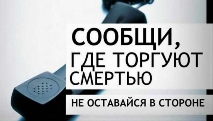 «СООБЩИ, ГДЕ ТОРГУЮТ СМЕРТЬЮ!»