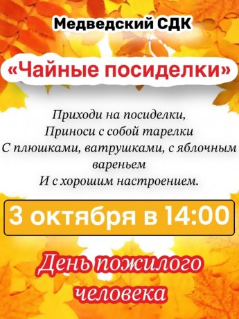 Чайные посиделки ко Дню пожилого человека