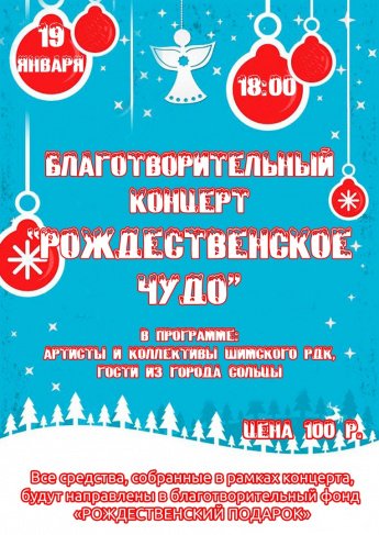 Благотворительный концерт "Рождественское чудо"