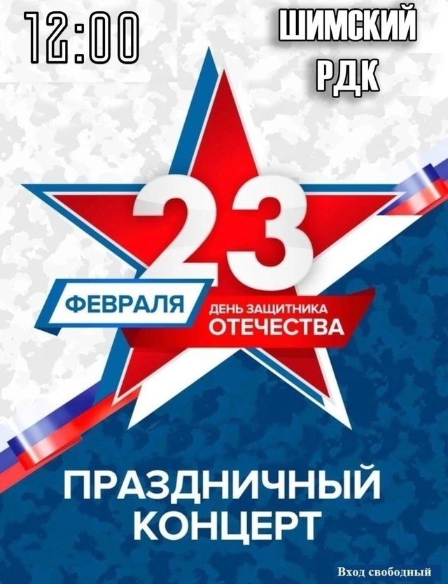 Праздничный концерт посвященный 23 февраля